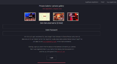 Anmeldung oder Login